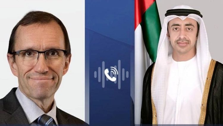 عبدالله بن زايد ووزير خارجية النرويج يبحثان هاتفياً الأوضاع بالمنطقة