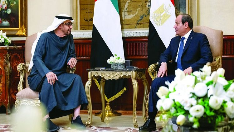 رئيس الدولة والسيسي يبحثان في القاهرة العلاقات الأخوية والمستجدات بالمنطقة