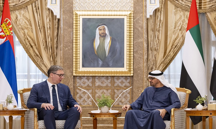 رئيس الدولة والرئيس الصربي يبحثان تعزيز علاقات التعاون بين البلدين