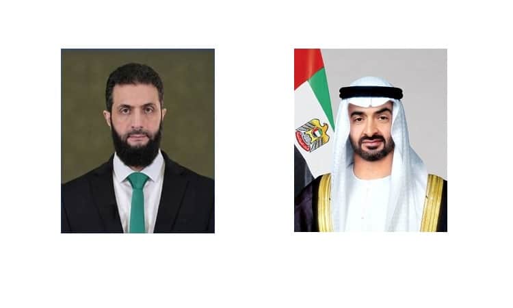 محمد بن زايد يستقبل الرئيس السوري