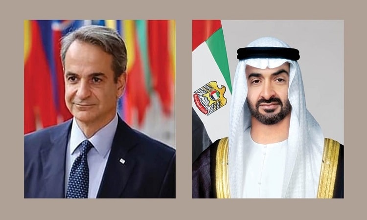 رئيس الدولة يجري اتصالاً هاتفياً مع رئيس وزراء اليونان