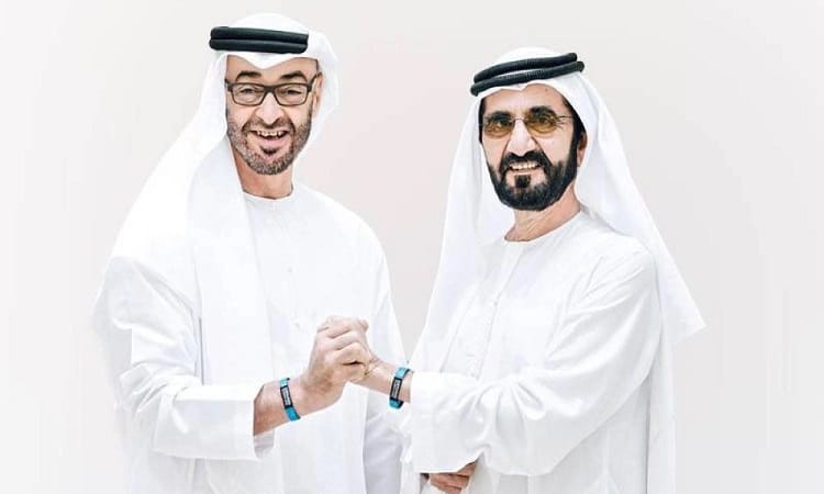 محمد بن زايد ومحمد بن راشد يرحبان بضيوف الإمارات المشاركين في قمة الحكومات