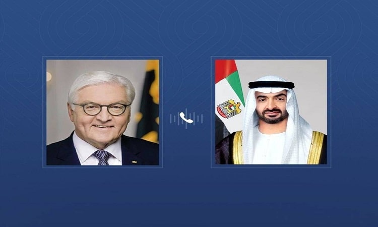 رئيس الدولة يتلقى اتصالاً هاتفياً من الرئيس الألماني أكد خلاله تضامن بلده مع الإمارات إثر الاعتداءات الإيرانية التي تستهدف أراضيها