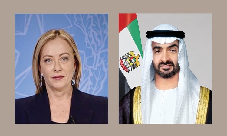 رئيس الدولة ورئيسة وزراء إيطاليا يبحثان علاقات التعاون والتطورات الإقليمية