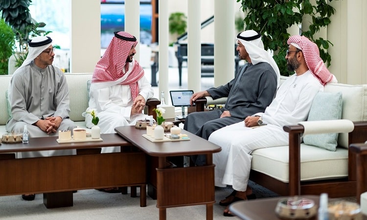 رئيس الدولة يستقبل الأمير خالد بن سلمان